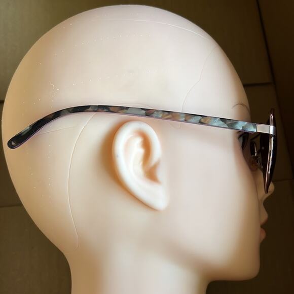 Foster Grant MaxBlock Janette Aviator Sunglasses Silver Black Gray - Picture 4 of 8